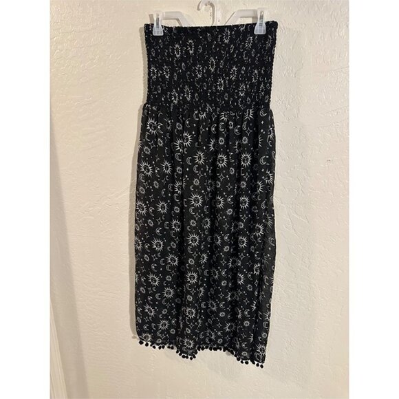 Cyn & Luca 90’s Black & White Celestial Whimsygoth Sun & Moon Witchy Dress - Picture 2 of 10